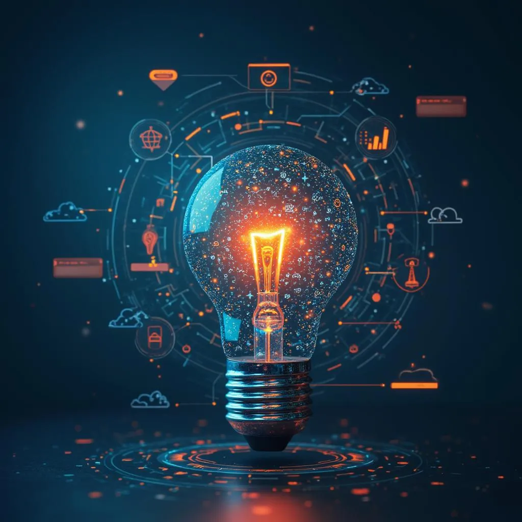 Icono de innovación empresarial